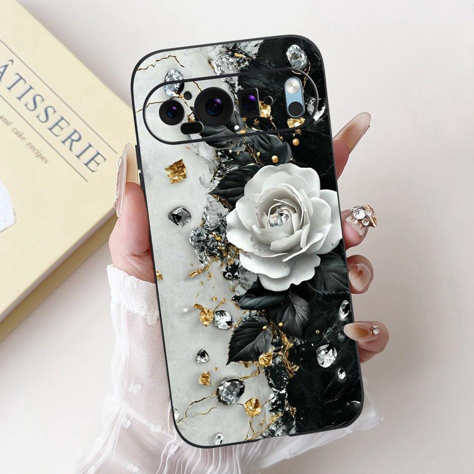 For Google Pixel 9 Pro 9A Pixel9 New Fashion Dusk Beach Painting Phone Case For Google Pixel9A 9 9Pro Black Silicone Soft Case