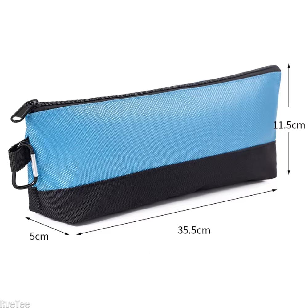 Multi-Size Tool Storage Bag Durable Nylon Zipper Pouch for Hand Tools Hardware Organizer with Carabiner