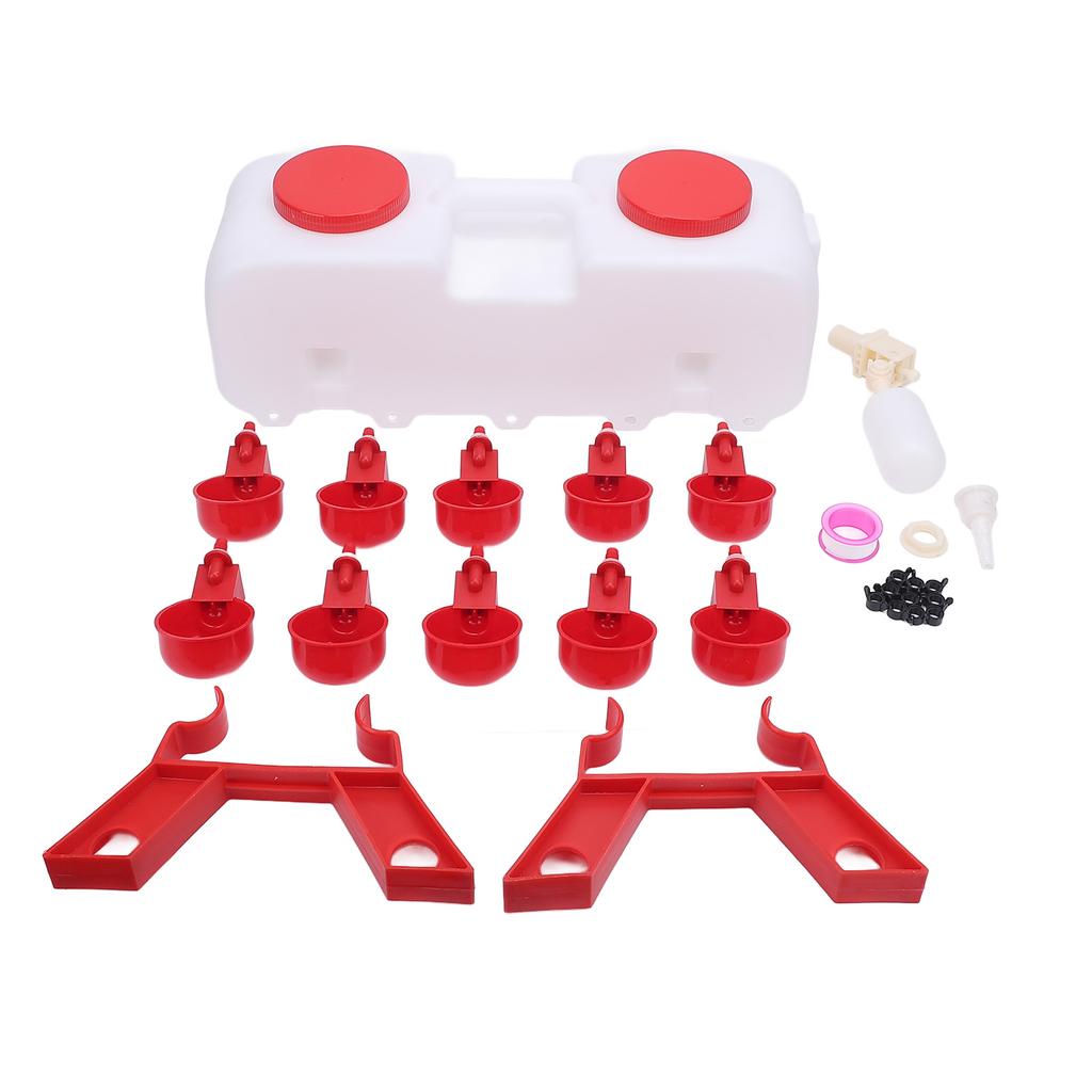 Automatic Chicken Waterer Reduce Waste Leakproof Long Lasting Poultry Waterer Dispenser for Chicken