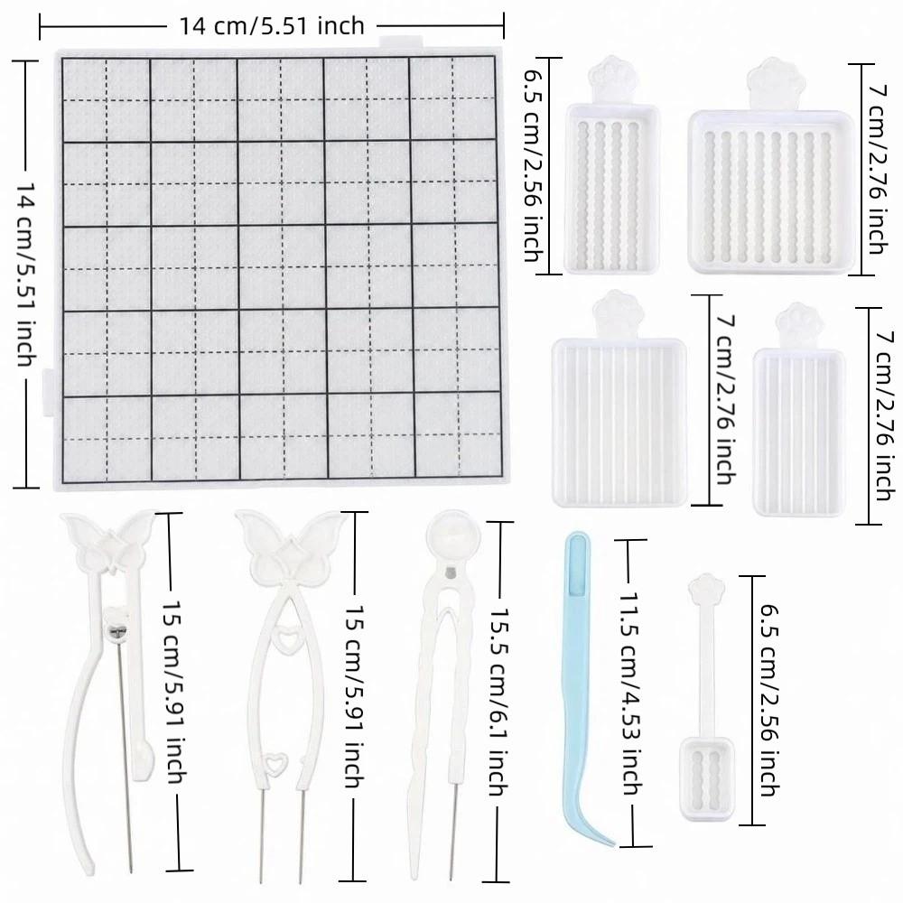 10Pcs Handheld Fuse Beads Picking Tray Kit Efficient Padding Fuse Bead Needle Household