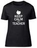 Keep Calm I'm A Teacher Womens Ladies Fitted Teaching Tee T-Shirt Gift