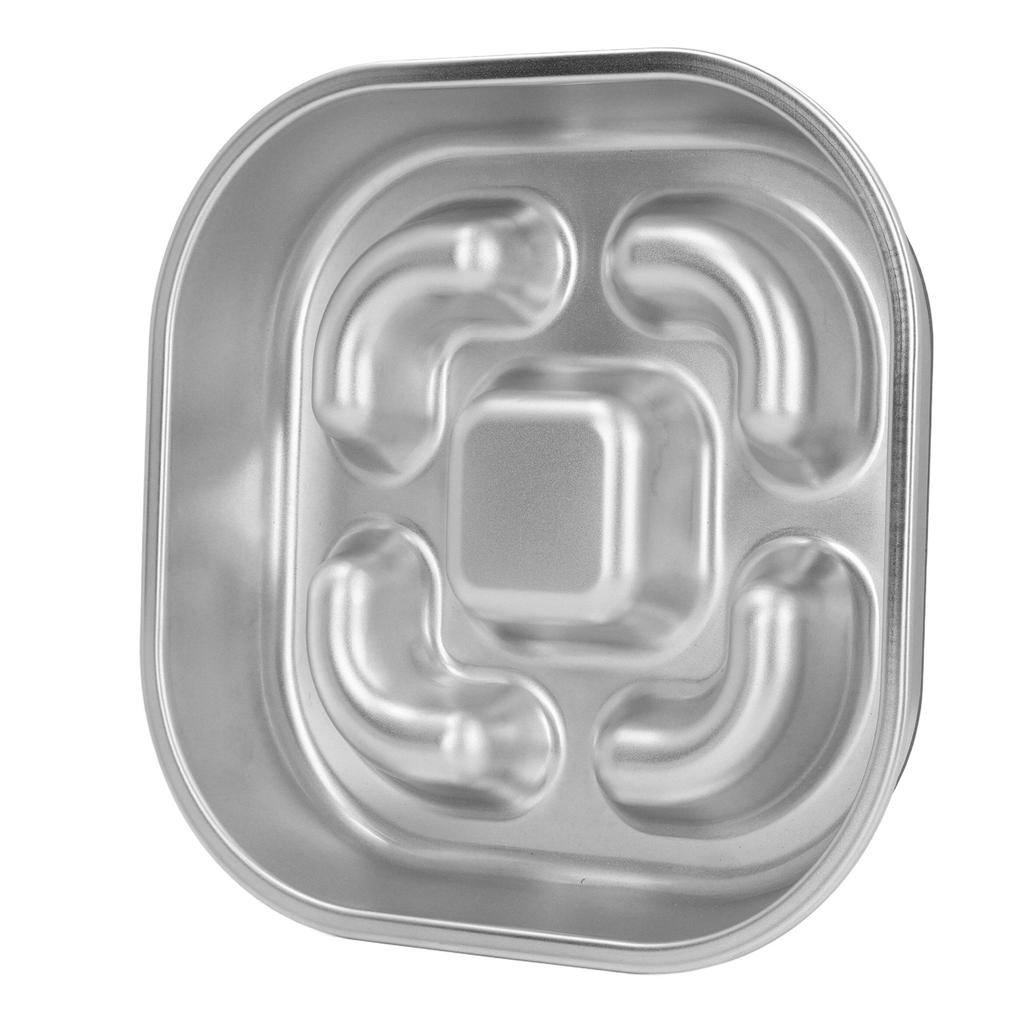 Slow Feeder Dog Bowl Stainless Steel Anti Slip Large Capacity Enhanced Health Dog Food Slow Feeding Bowl for Medium Large Dogs Cats