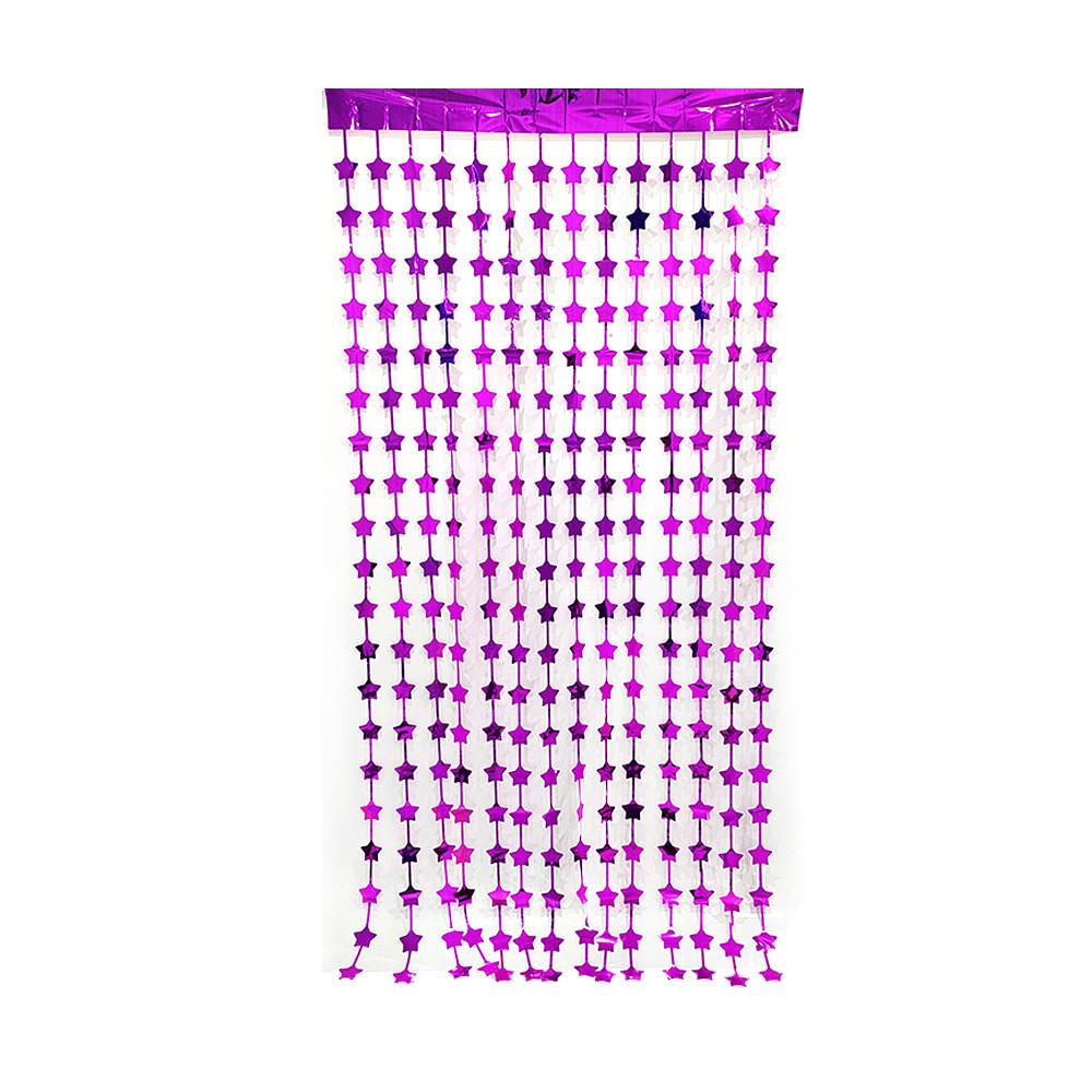 Sternförmige Fransen Vorhänge Geeignet für den täglichen Gebrauch, Hochzeiten und Geburtstagsfeiern