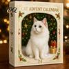 Holiday Countdown Ornament Set Christmas Cat Dachshund Advent Calendar 24-Day Acrylic for Tree Hanging Supplies Decoration Cute Cat/Dachshund
