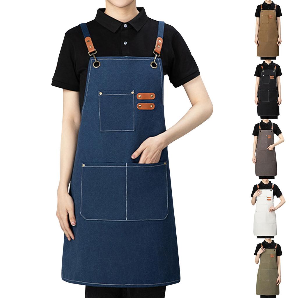 Waterproof And Stain Resistant Apron Kitchen Apron Hanging Neck Apron