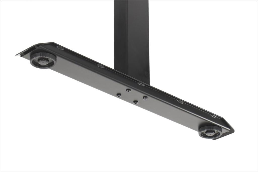 Two-engine Metal Desk (table) Frame with Electric Height Adjustment, Electric PRATO 04-2T/B BLACK
