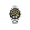 200M Waterproof Eco-Drive Quartz Watch Stainless Steel Band Men Watches Gray JY8125-54L