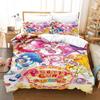 Smile PreCure! Bedding Set Single Twin Full Queen King Size Bed Set Adult Kid Bedroom Duvet Cover Sets 3D Print Kawaii Anime Bed