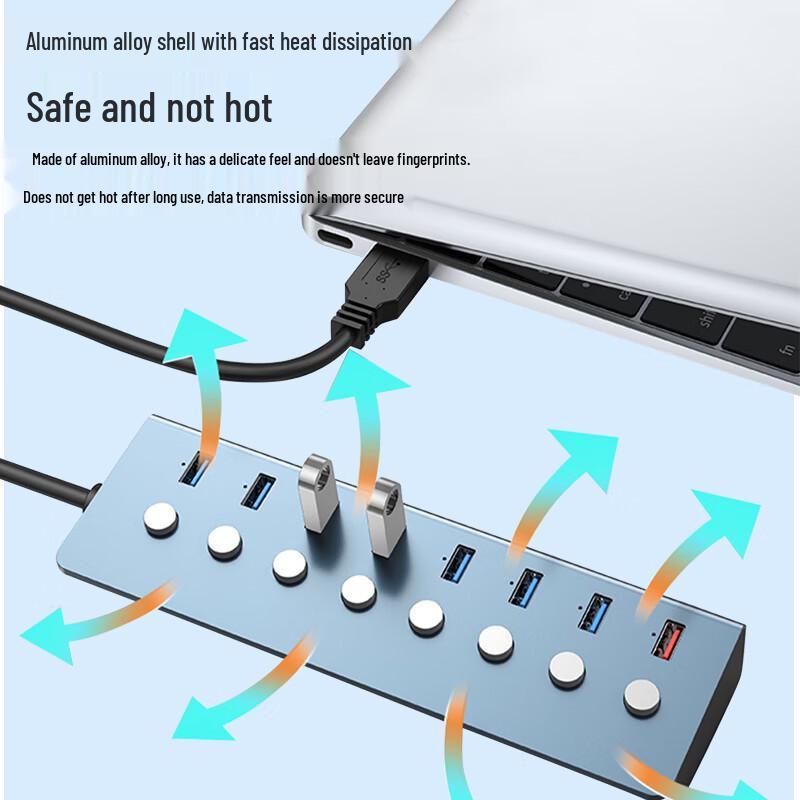 Xiaomi USB Hub Multi-Port Extender with Power Switch