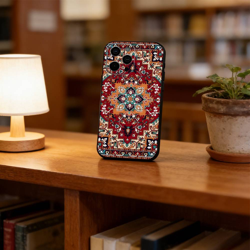 Persian Carpet Phone Case Silicone Soft For IPhone 17 16 15 14 13 12 11 X XR Plus Pro Max Plus
