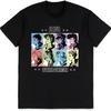 Camiseta de Merch da Aventura Bizarra de JoJo Poster de Mangá t-Shirt Homens Crianças Mulheres t-Shirts com Estampa 3D Algodão Camiseta Preta