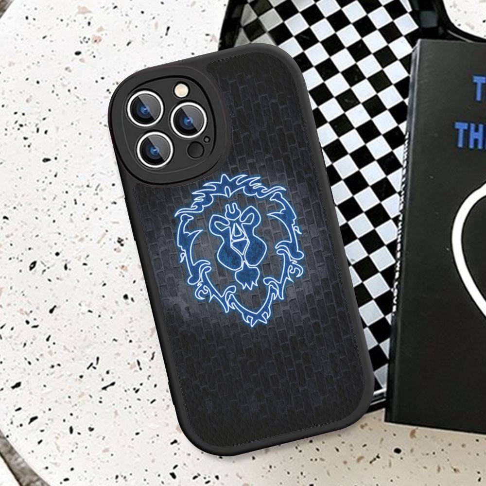 Game World Of Warcraft Leather Phone Case For IPhone 15 14 13 Pro Max 12 11 16 Plus Phone Cover