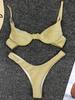 Glitter Shiny Underwired V-Bar Bikini Women Swimsuit Female Brazilian Swimwear Two-piece Bikini Set Triangle Bathing Suit Swim
