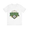 Brasilien Fußball T-Shirt, BRAZIL Turnier Fan T-Shirt, Länder Fußball Unterstützer Shirt