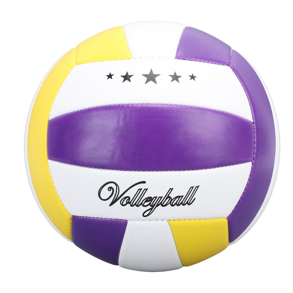 Volleyball Size 5 Purple Yellow White PVC Indoor Outdoor Sports Training Volleyball for Beginner Teenager