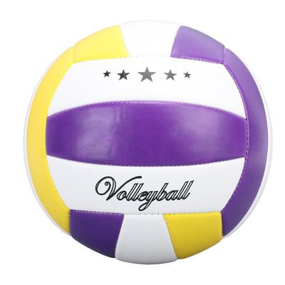 Pallavolo Taglia 5 Viola Giallo Bianco PVC Indoor Outdoor Sport Allenamento Pallavolo per Principiante Adolescente