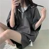 Women's 2 Pieces Sets Sweat Suit Summer Shorts T-shirt Hooded Loose Sports Tracksuit Training Bottom Suit Korean Style