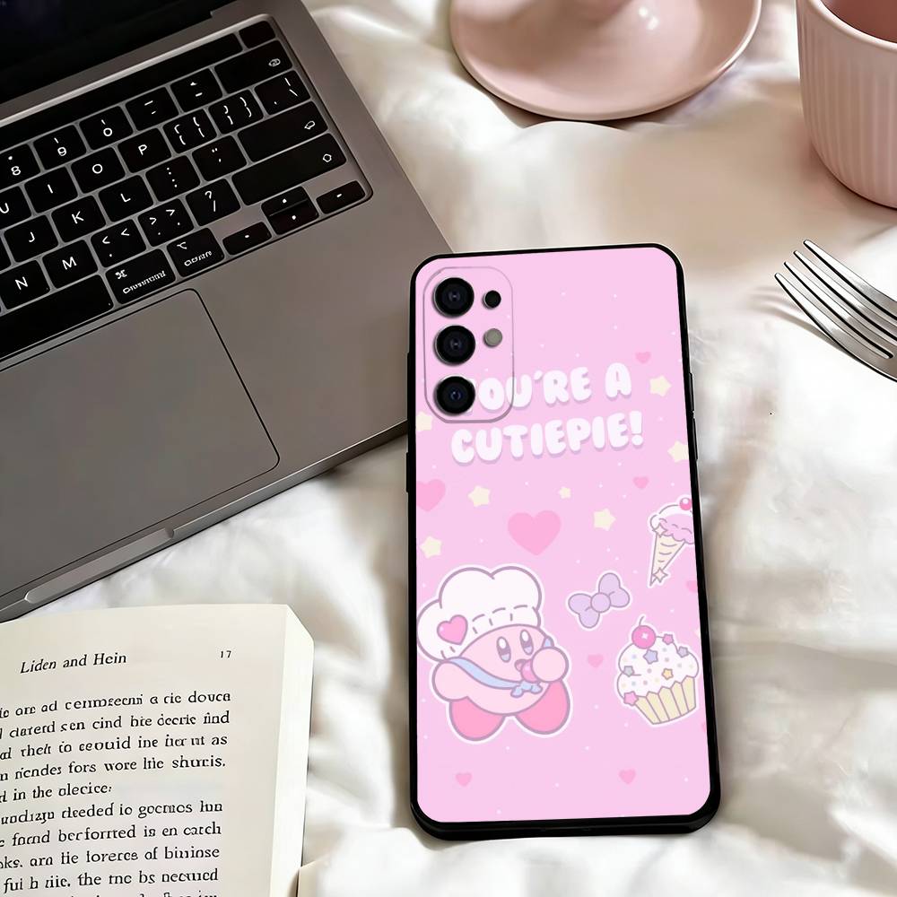 Cartoons Pink k-Kirbys-KK  Phone Case For Samsung S25,S24,S21,S22,S23,S30,Ultra,S20,Plus,Fe,Lite,Note,10,Black Cover