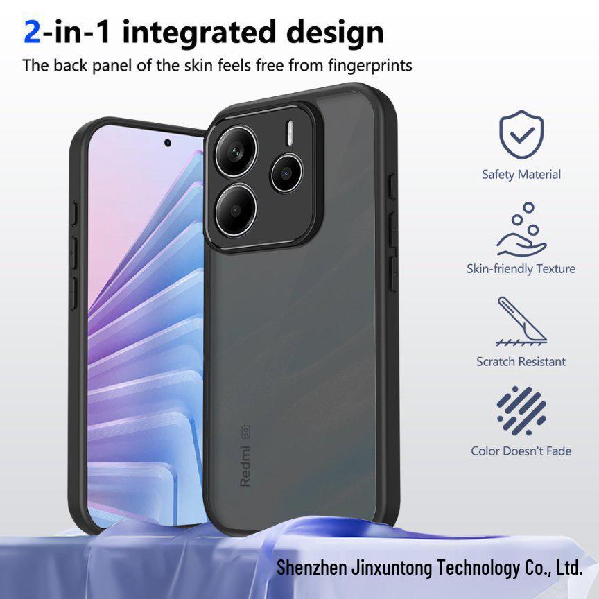 Compatible Redmi Note 15/15C/A5 Skin-Feel Case for Xiaomi 15T/POCO F7 - Frosted Finish Phone Cover