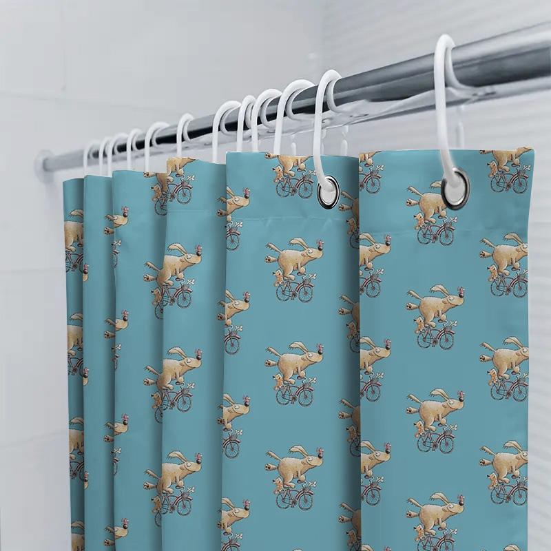 Bathroom Shower Curtain Farmhouse Animals Cow Pattern Waterproof Decor For Home Modern Farmhouse Shower Curtain Sets Vintage Cou
