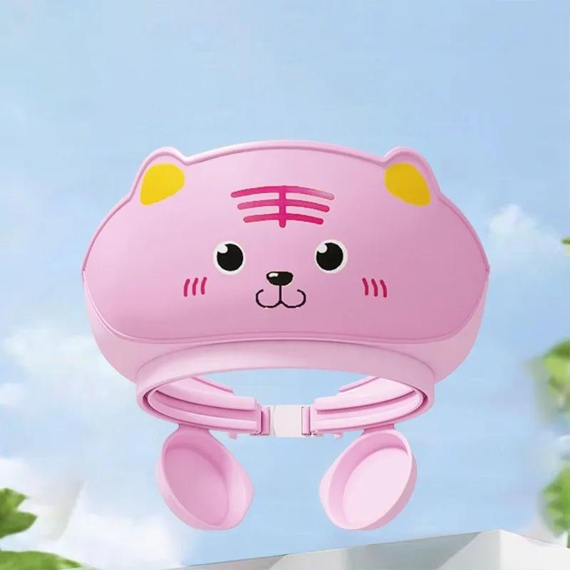 Cute Animal Shape Baby Shower Cap – Soft Adjustable Baby Shampoo Cap, Waterproof Eye Ear Protection, Children's Bath Cap For Kid