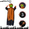 Halloween PumpkinGhost Decoration Swings, Glows And Makes SoundGhost Decoration Is Terrifying And Thrilling With Green Light