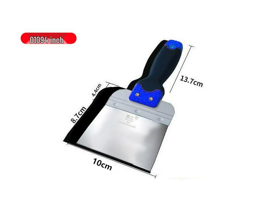 6", 20", 24" Stainless Steel Putty Plastering Tool Set: Sturdy, Wear-Resistant Scrapers for Cleaning and Spreading.