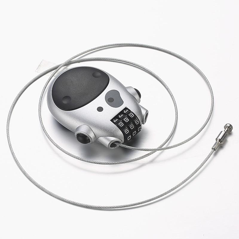 Bærbar motorsykkelhjelmkode Sikkerhetslås Kabel Wire Tau Bagasjesykling