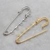 10PCS 5-Holes Brooch Safety Pins Findings Heavy Duty Kilt Pins Brooch Findings