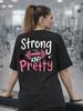 Thick Oversized Black T-Shirt with Strong and Pretty Print