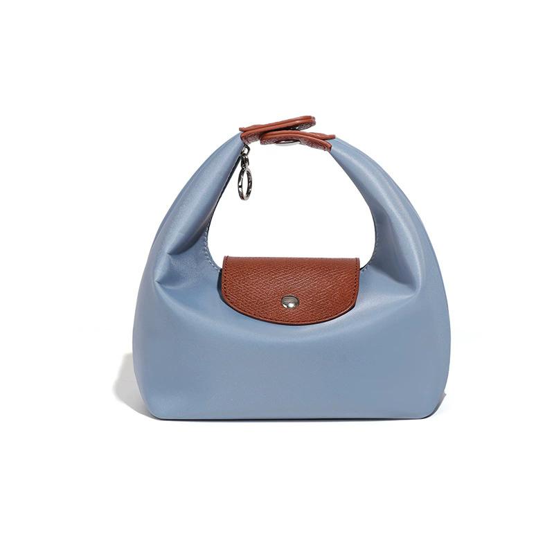 

Convertible Soft PU Leather Bag, Detachable Straps Spacious Handbag for Everyday Travel & Daily Use світло-синій колір