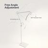 23-Inch Gold Cantilever Half-Moon Lamp, 36W, 3 Color Modes for Eyebrow, Tattoo, Manicure, U-Shaped Eyelash Extension