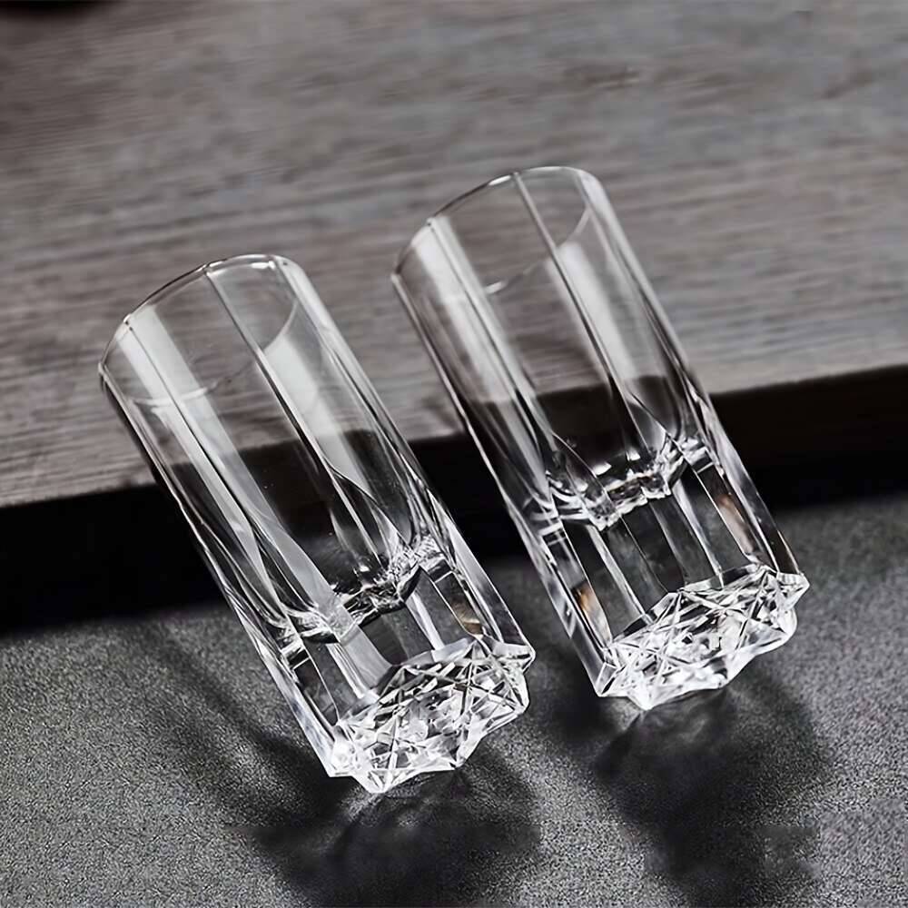 30ML Kristall Schnapsglas Whiskey Tequila Gläser Hausbar, Elegantes Geschenkset für Hochzeiten, Partys & Bourbon Verkostung, Likörglas