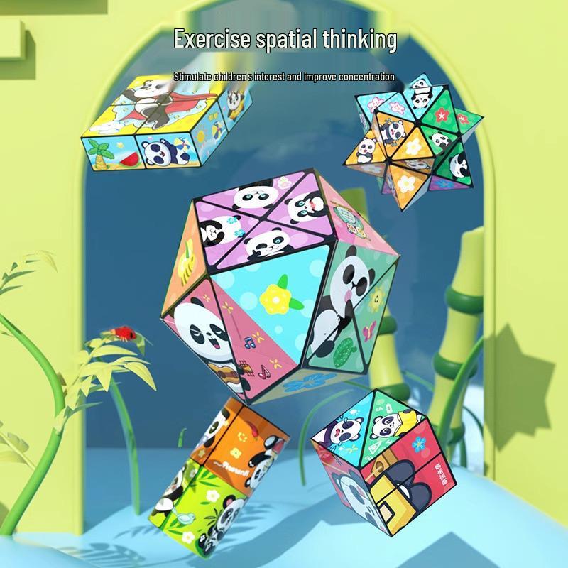 Infinity Cube Panda: 3D Deformation Building Blocks for Stress Relief