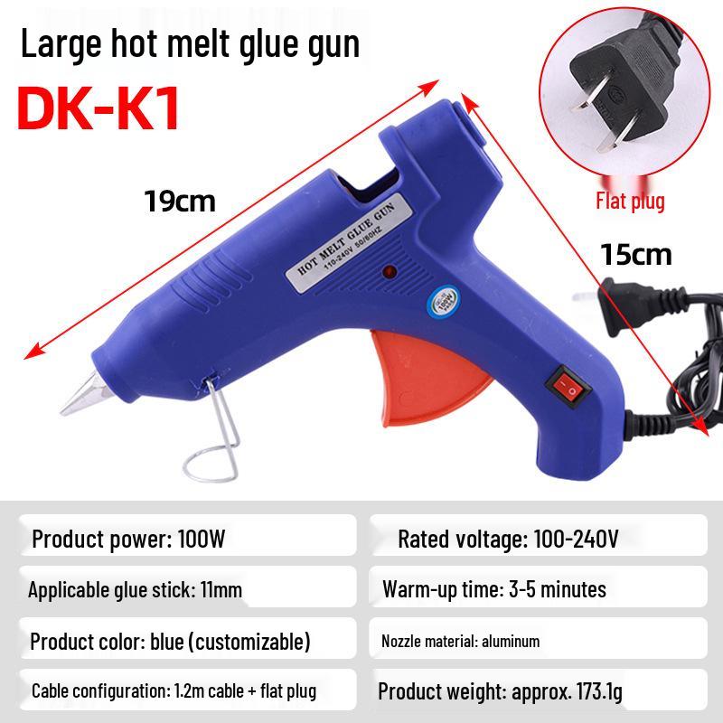 High-Temperature 7/11mm Manual Hot Melt Glue Gun with Glue Sticks