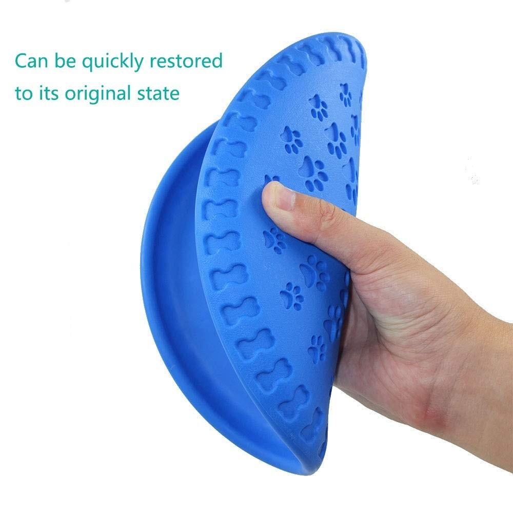 Satın alın WTEMPO 23cm Natural Rubber Dog Toy Flying Discs For Small