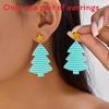 Christmas Series Acrylic Earrings With Santa Claus Rudolph And Christmas Lights For Holiday Fashion