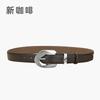 Leather Women'S Belt, Simple Retro Belt With Jeans, Casual Pants Belt, Women'S Model.