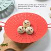 Non-Stick Silicone Steamer Basket Heat Resistant Dumpling Steamer  Steaming Vegetables