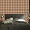 Brown Checkered Orange and Beige Wallpaper for Living Room and Bedroom 50x1000