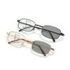 Lunettes de lecture multifocales photochromiques pliables pour femmes et hommes Anti lumière bleue Degré multifocal Verres pour voir de près et de loin