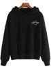 Women Sweatshirt Winter High Quality Print Long Sleeve Loose Sweatshirt Casual Hooded Drawstring Sweatshirt Women's Clothing