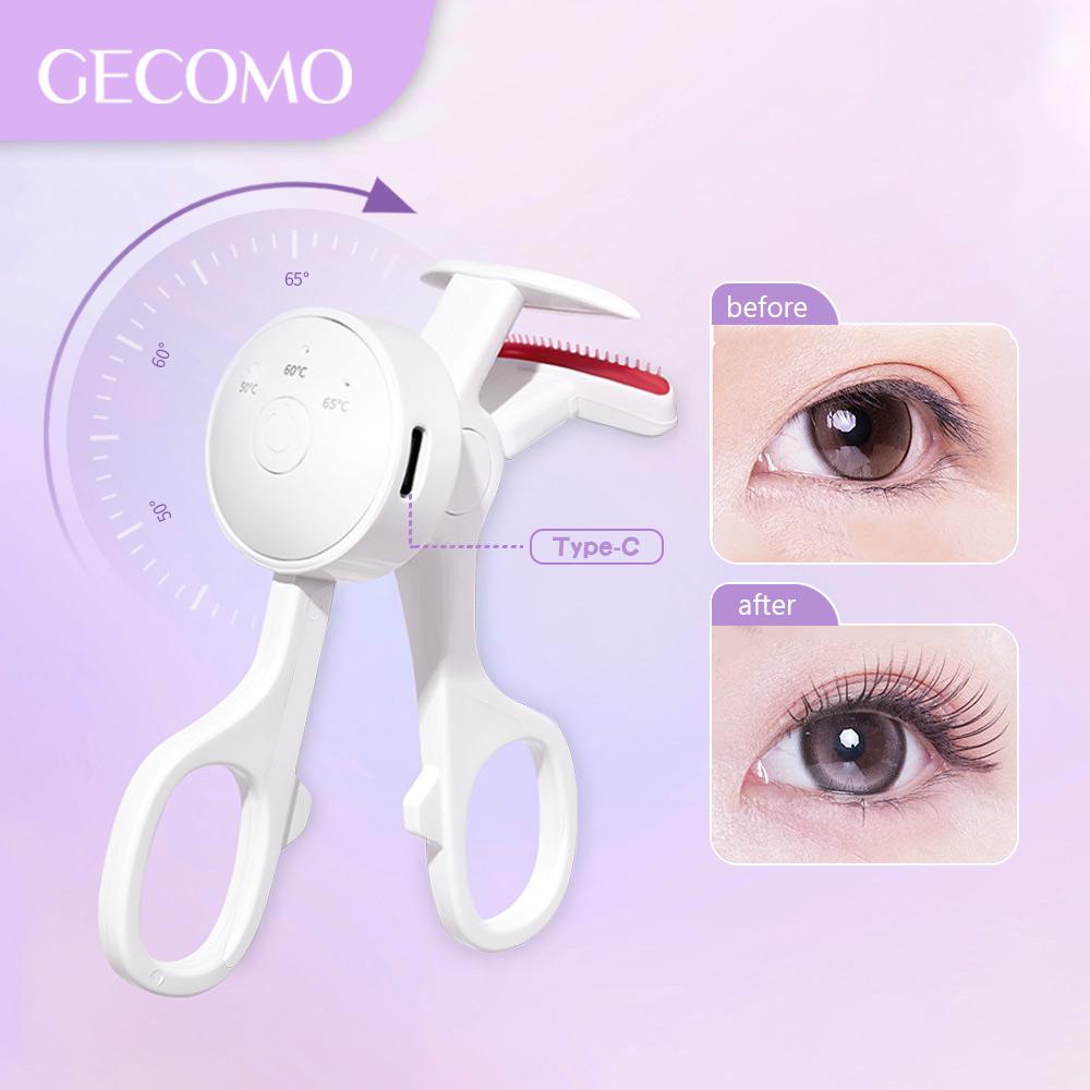 Frameless Heated Eyelash Curler Intelligent Temperature Control Rechargeable Eyelash Long-lasting Curling Device