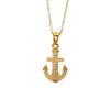 Women's Retro Stainless Steel Ship Wheel & Compass Pendant Necklace