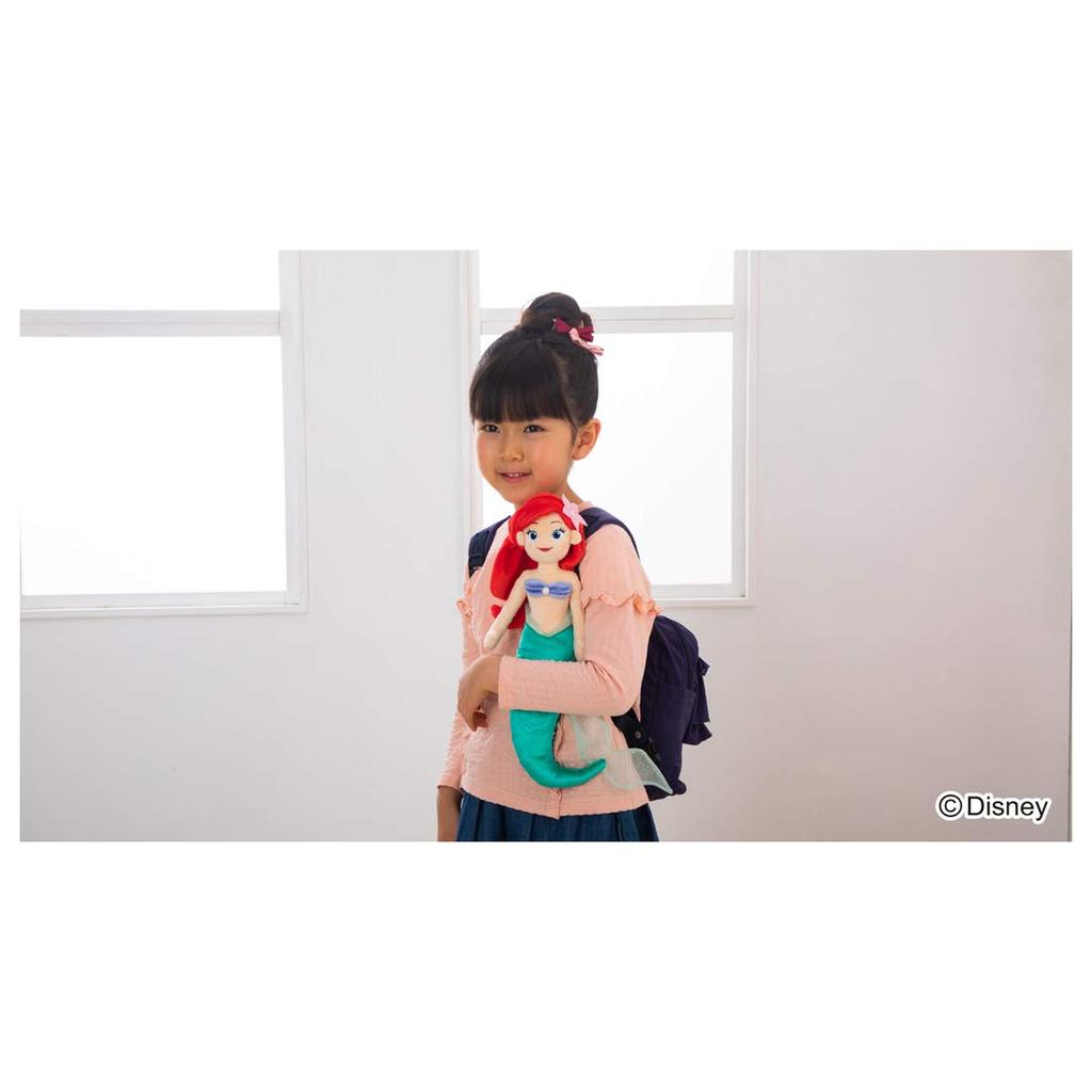 TAKARATOMY A.R.T.S Disney Character Hugtto Friends Ariel Plush Toy, Approximately 34cm Tall