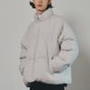 FILA Solid Color Stand Collar Warm Bread Cotton Jacket Unisex jackets FS2JKE4801X-LGY