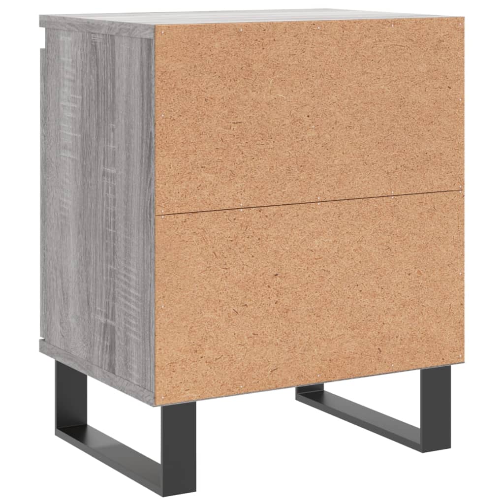 Nightstands 2 pcs Grey Sonoma 40 x 30 x 50 cm Particleboard