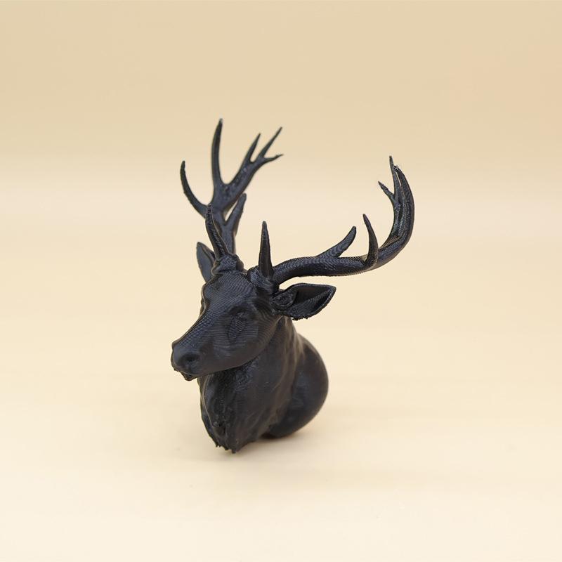 1/12 Dollhouse Deer Head Wall Hanging Decoration Dollhouse Miniature Christmas Scene Ornament Dolls House Accessories