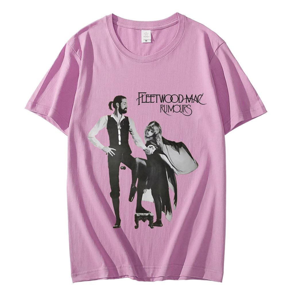 Fleetwood Mac Rumours Graphic T Shirt Rock Hip Hop Vintage Short Sleeve Tshirt Mens Womens High Street Fashion Trend Tshirts