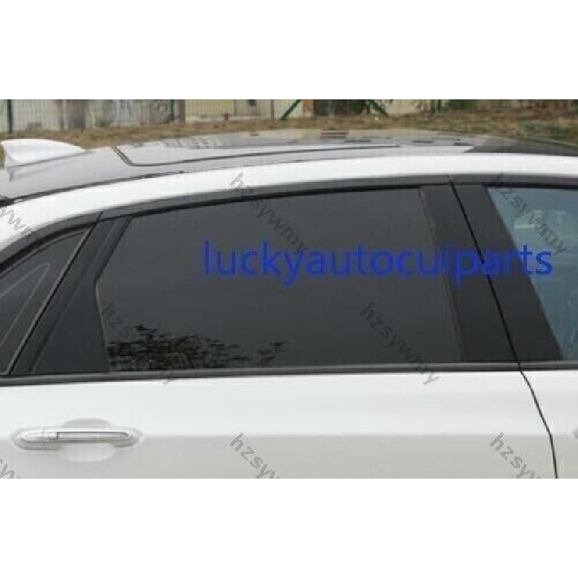 Glossy Black PC Window BC Pillar Post Cover Trim For Cadillac CT6 2016-2020 6pcs